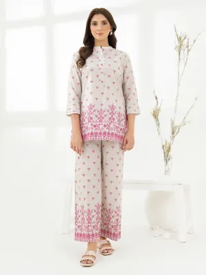 2 Piece Lawn Suit-Emboss Print (Pret)