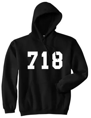 718 New York Area Code Pullover Hoodie