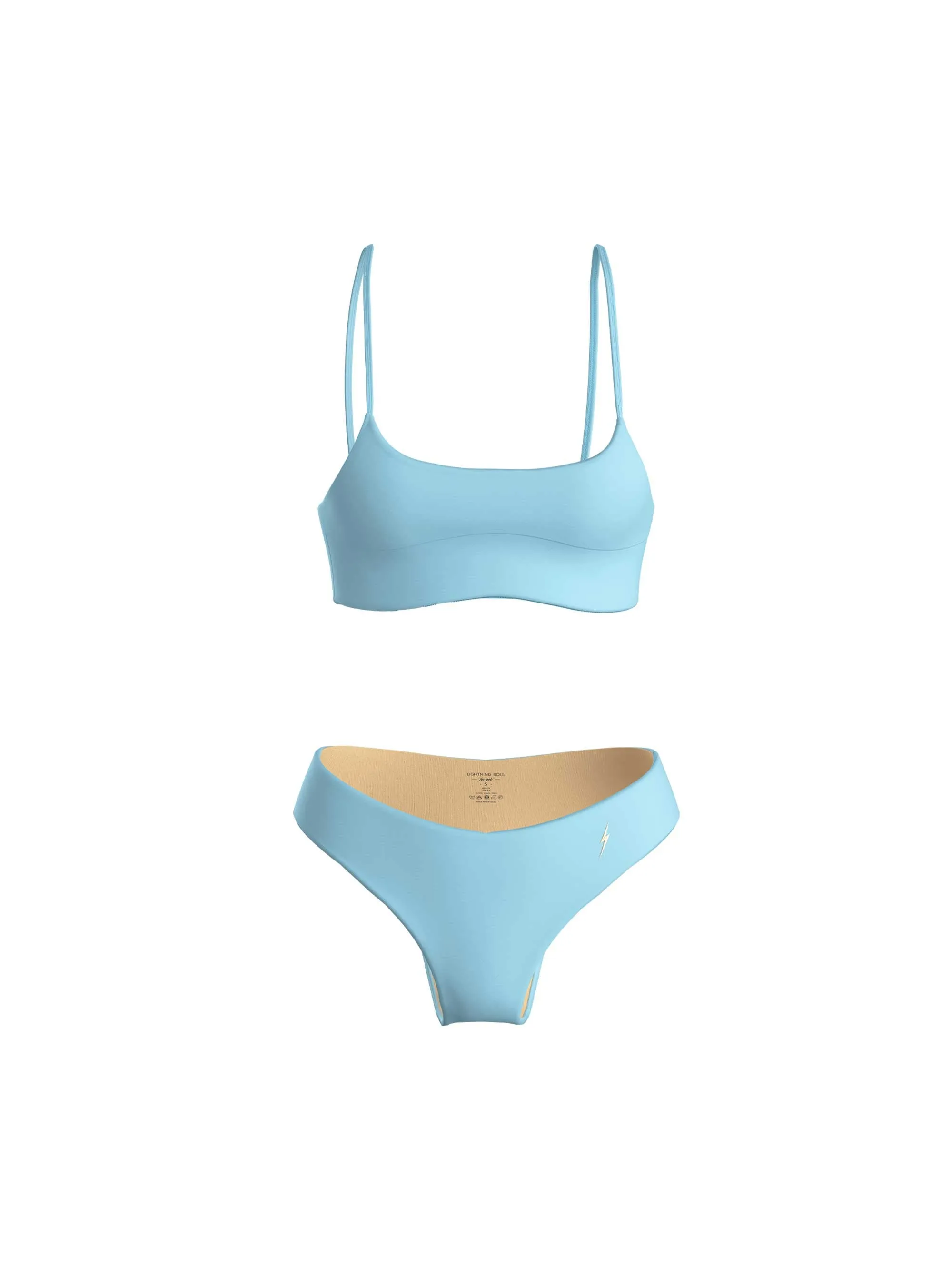 BIKINI WITH THIN STRAPS MEDIUM BRIEFS