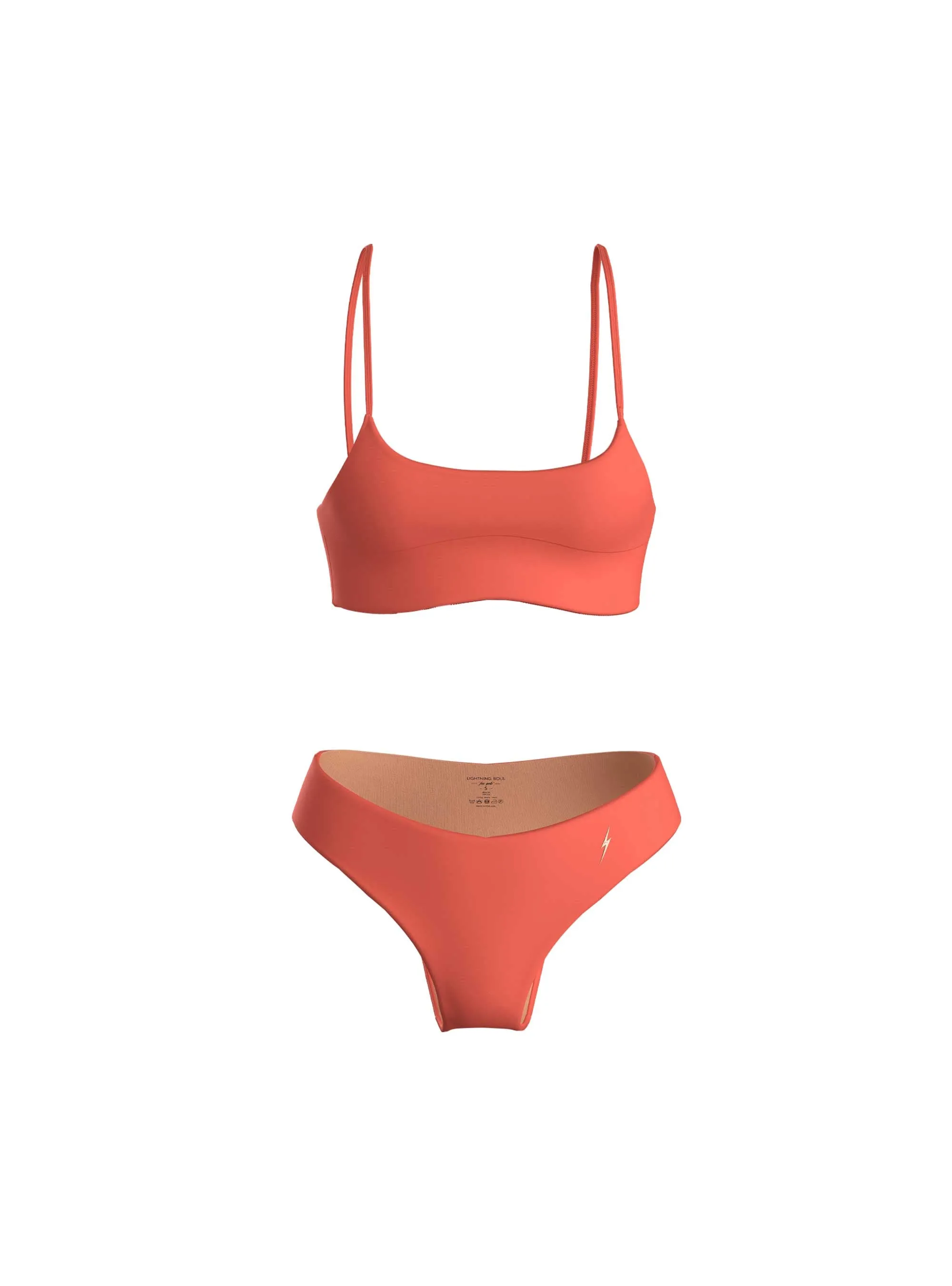 BIKINI WITH THIN STRAPS MEDIUM BRIEFS