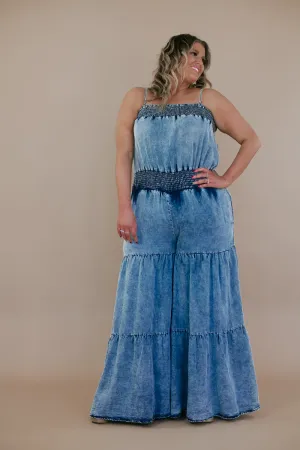 Bliss & Boho Jumpsuit, Blue