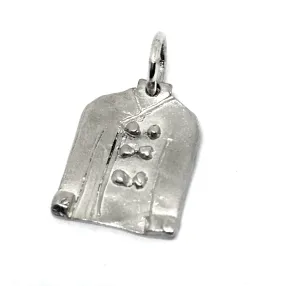 Chef Jacket Charm in Sterling Silver