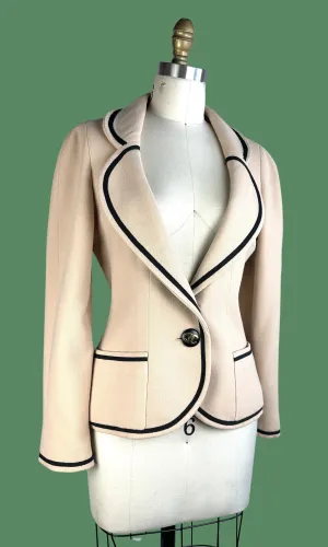 COCO CHANEL Boutique Vintage 90s Ivory Jacket • Small