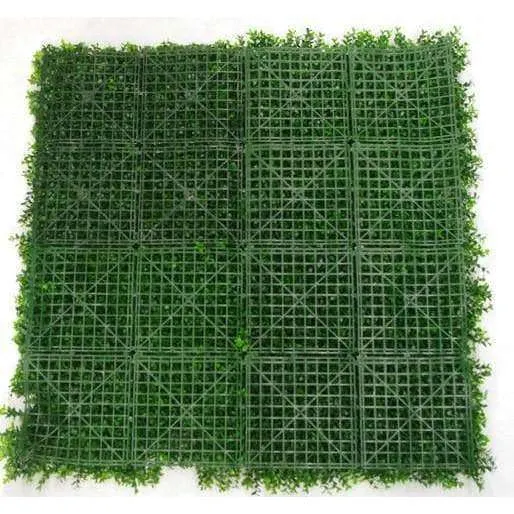 Dense Buxus Artificial Hedge Tile / Fake Vertical Garden 1m x 1m UV Resistant