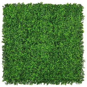 Dense Buxus Artificial Hedge Tile / Fake Vertical Garden 1m x 1m UV Resistant