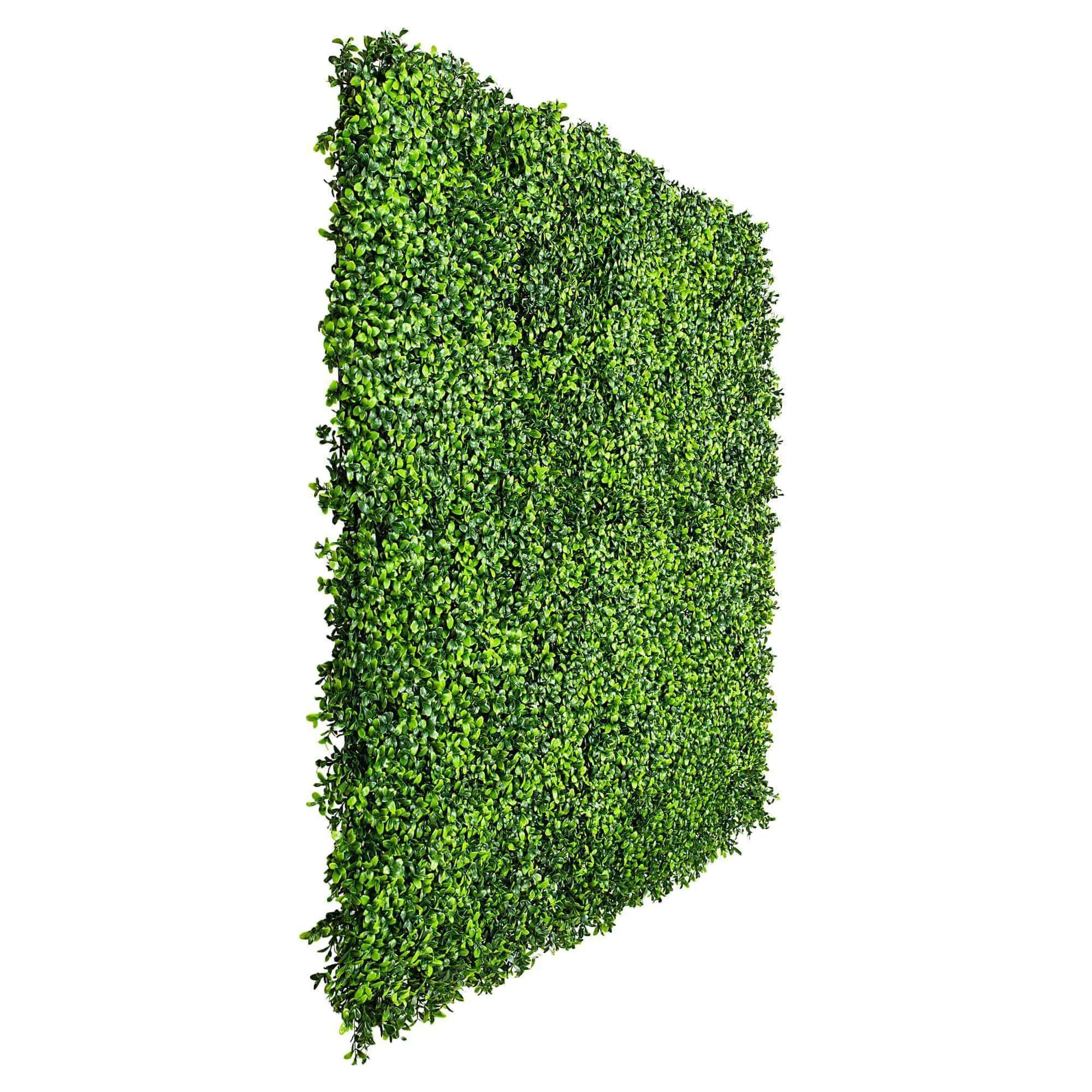 Dense Buxus Artificial Hedge Tile / Fake Vertical Garden 1m x 1m UV Resistant