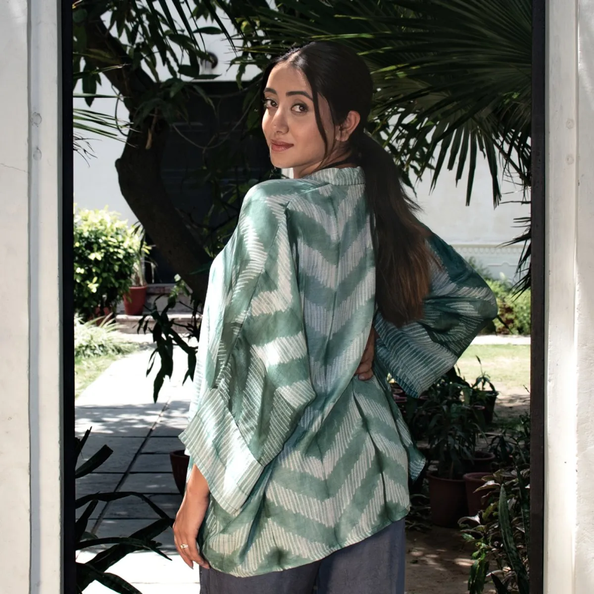 Green Handcrafted Tie & Dye Modal Overlay