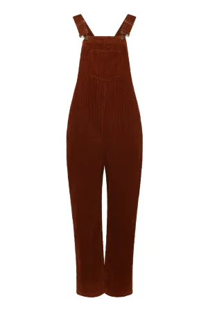 JOY Organic Cotton Dungaree - Chestnut