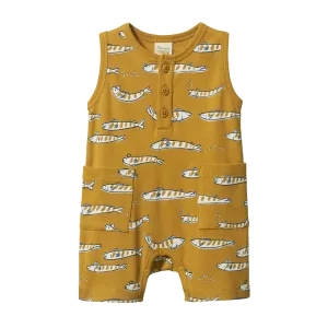 Nature Baby Camper Suit - South Seas Palm Print