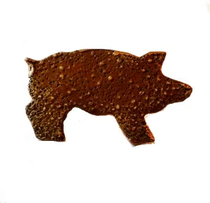 Pig Pin in Bronze