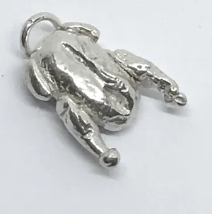 Roast Duck Charm in Sterling Silver