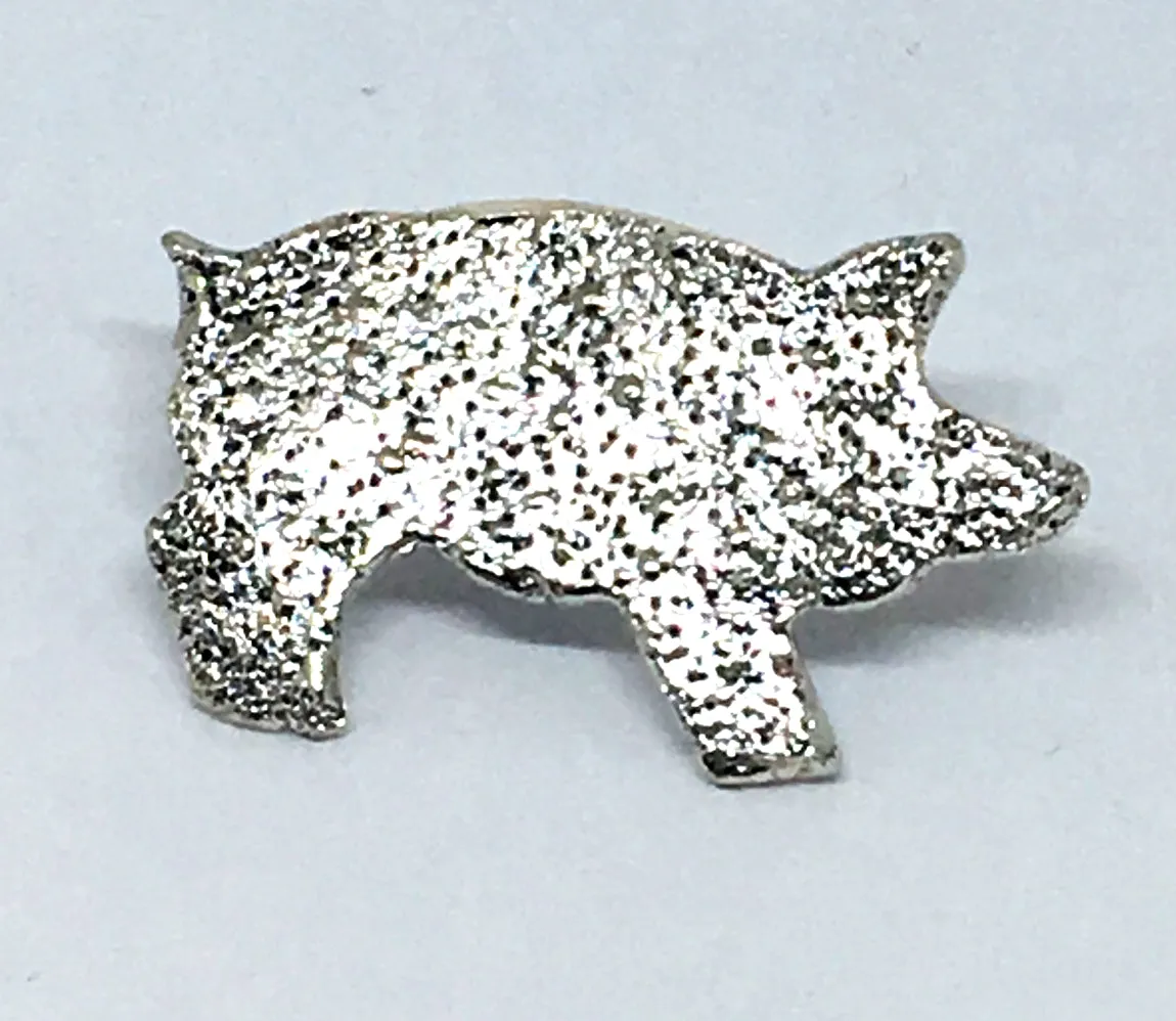 Sterling Silver Pig Pin